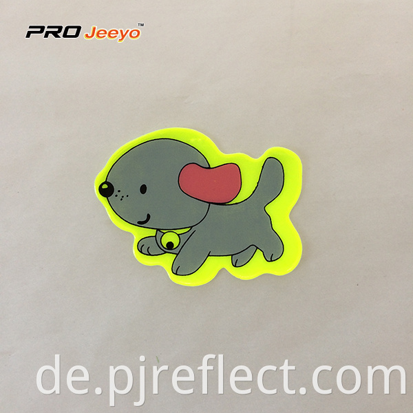 Reflective Adhesive Pvc Dog Shape Stickers For Children Rs Dw002